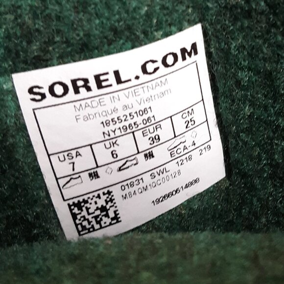 Sorel Big Girl Winter Snow Boot Size 7 - Picture 3 of 12